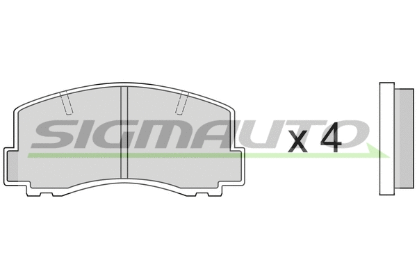 Brake Pad Set, disc brake (SPA256)