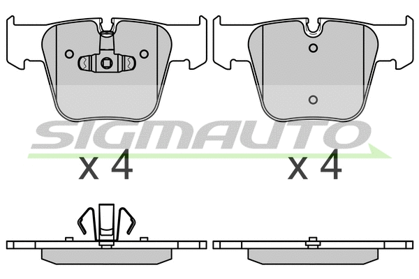 Brake Pad Set, disc brake (SPB715)