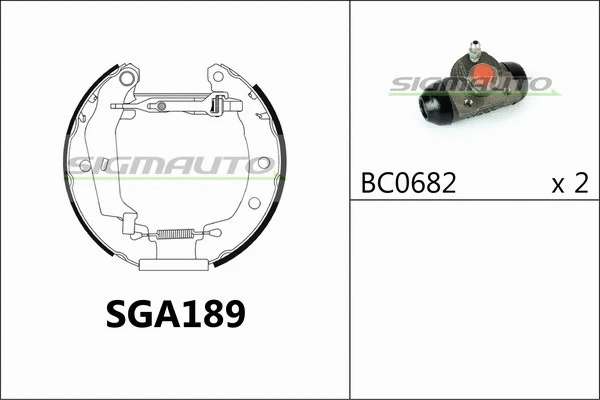 Brake Shoe Set (SGA189)