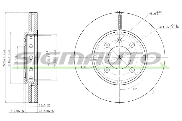 Brake Disc (DBB365V)
