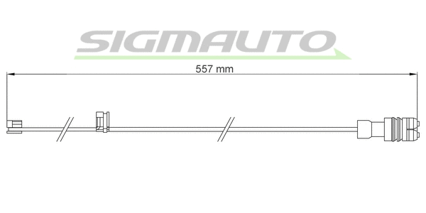 Warning Contact, brake pad wear (WI0708)