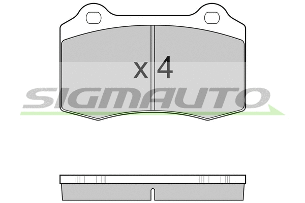 Brake Pad Set, disc brake (SPB155)
