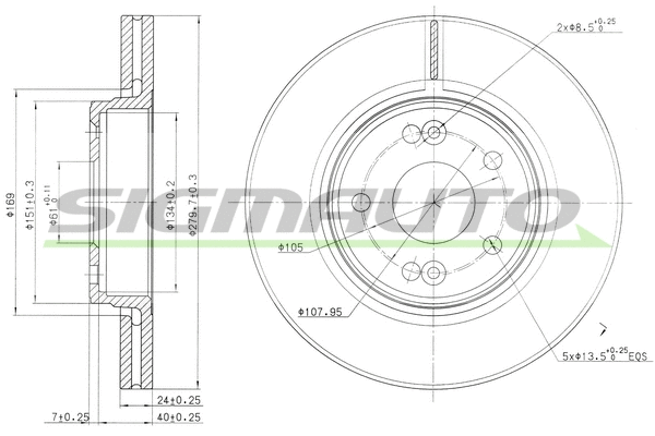 Brake Disc (DBB182V)