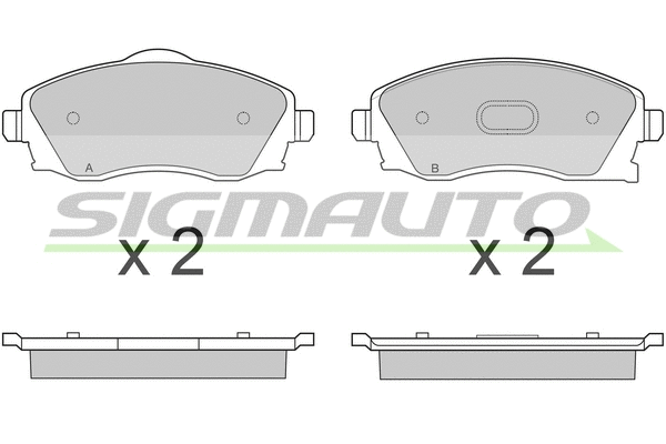 Brake Pad Set, disc brake (SPA915)