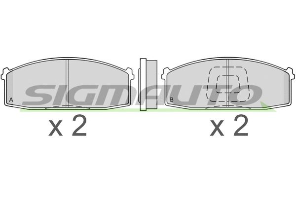 Brake Pad Set, disc brake (SPA199)