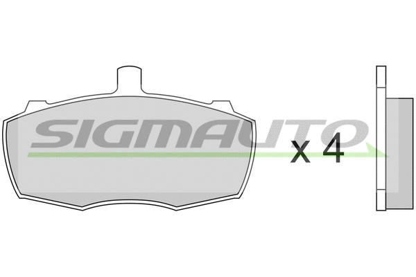 Brake Pad Set, disc brake (SPA252)