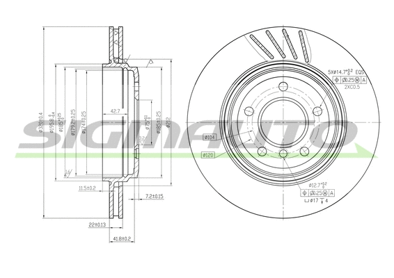 Brake Disc (DBB280V)