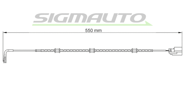 Warning Contact, brake pad wear (WI0758)