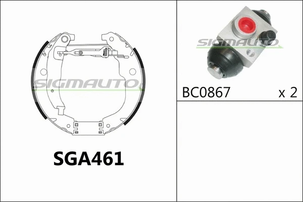 Brake Shoe Set (SGA461)