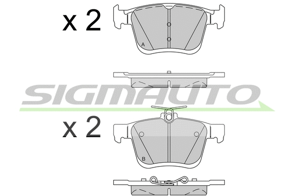 Brake Pad Set, disc brake (SPB518)