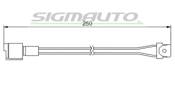 Warning Contact, brake pad wear (WI0505)