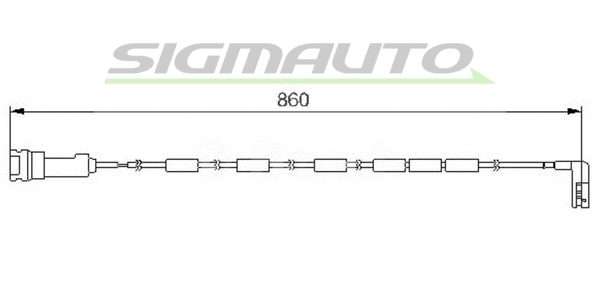 Warning Contact, brake pad wear (WI0730)