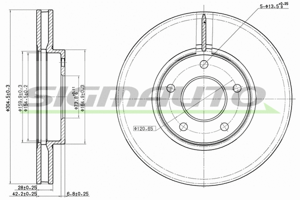 Brake Disc (DBB069V)