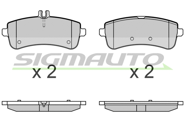 Brake Pad Set, disc brake (SPB709)