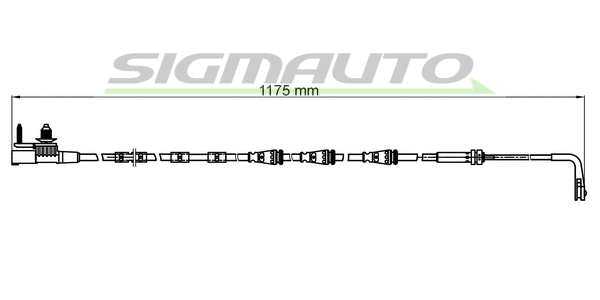 Warning Contact, brake pad wear (WI0976)