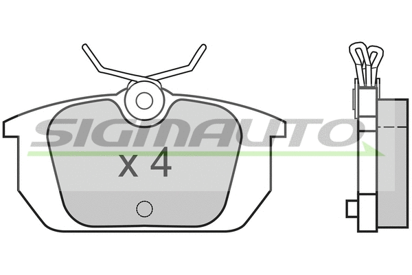 Brake Pad Set, disc brake (SPA313)