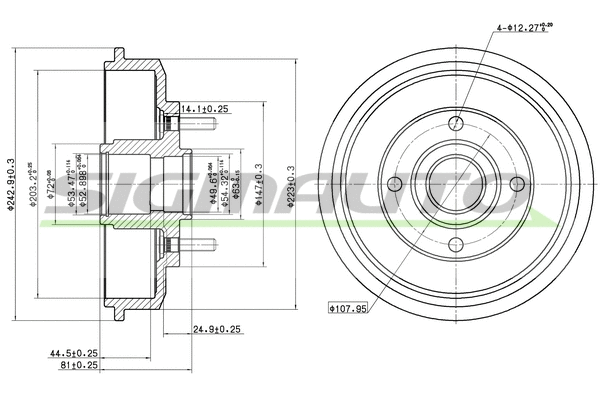 Brake Drum (DR5654)
