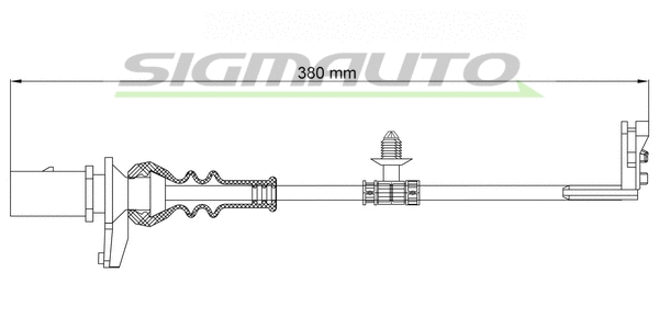 Warning Contact, brake pad wear (WI0911)