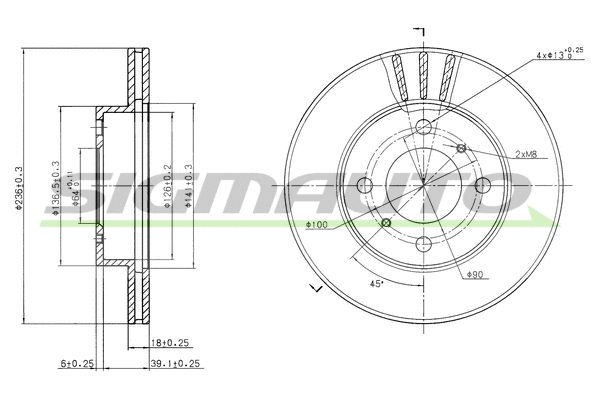 Brake Disc (DBB005V)