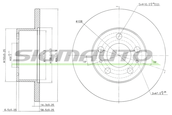 Brake Disc (DBA136S)