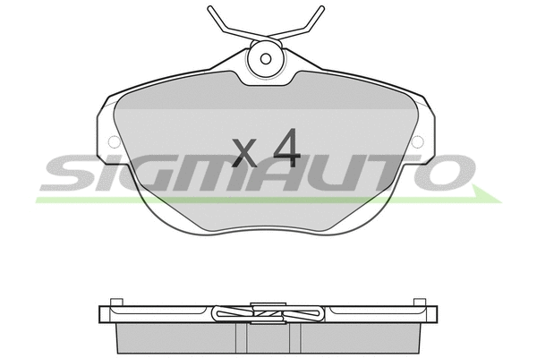 Brake Pad Set, disc brake (SPB262)