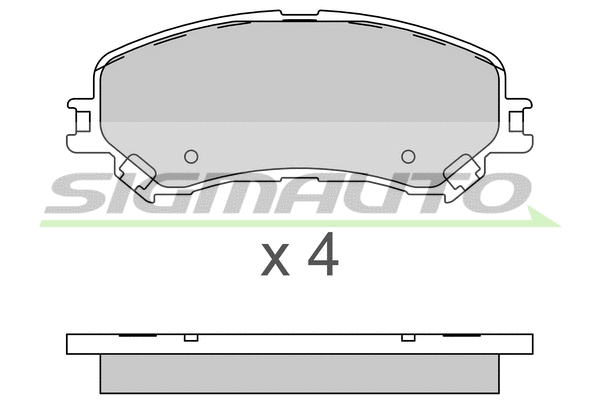 Brake Pad Set, disc brake (SPB793)