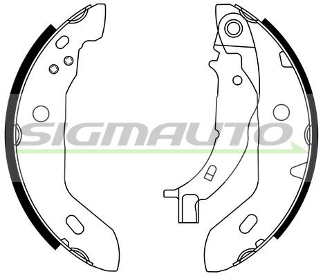 Brake Shoe Set, parking brake (SFA304)