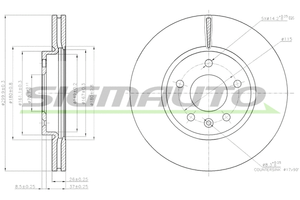 Brake Disc (DBB870V)
