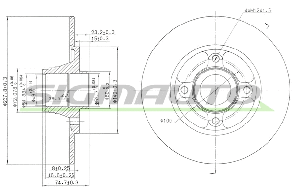 Brake Disc (DBA752S)