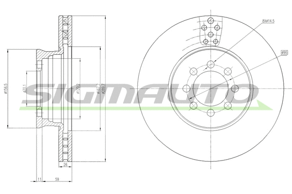 Brake Disc (DB0335V)