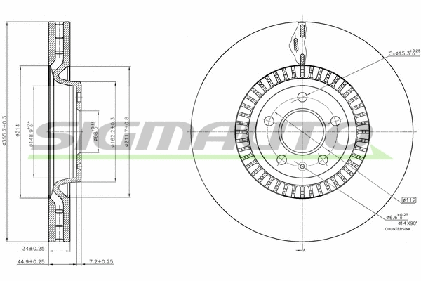 Brake Disc (DBB987V)