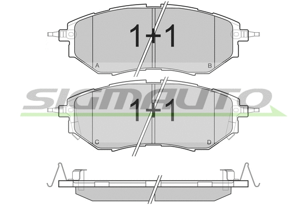 Brake Pad Set, disc brake (SPB211)