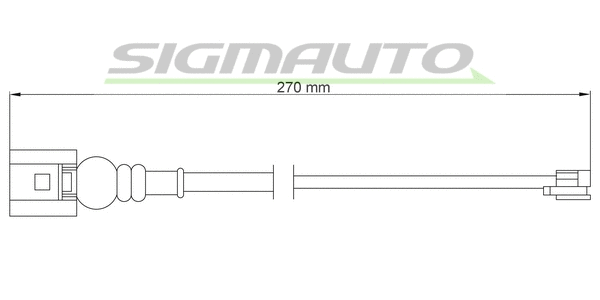 Warning Contact, brake pad wear (WI0665)