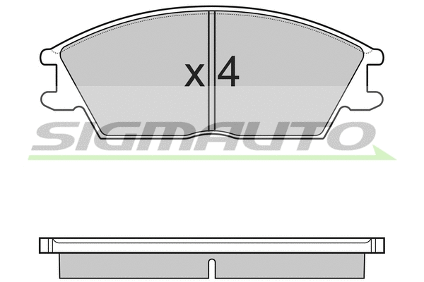 Brake Pad Set, disc brake (SPB124)