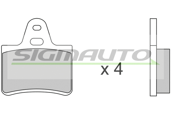 Brake Pad Set, disc brake (SPA087)