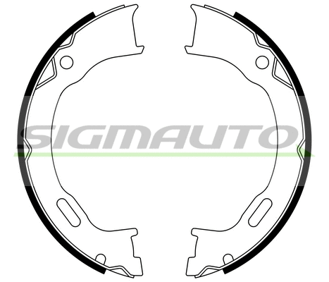 Brake Shoe Set, parking brake (SFD745)