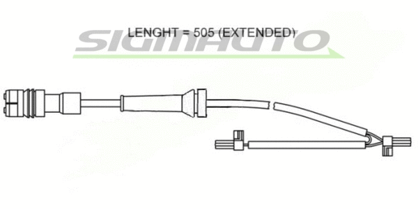Warning Contact, brake pad wear (WI0577)