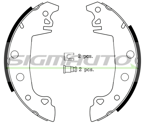 Brake Shoe Set (SFA104)
