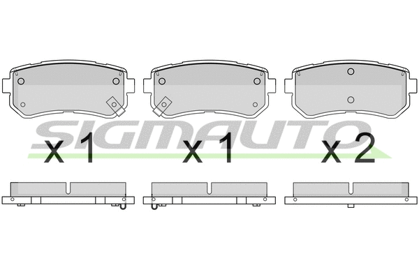 Brake Pad Set, disc brake (SPB614)