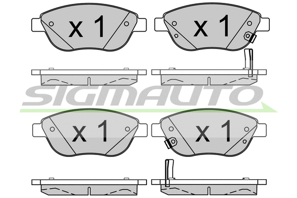 Brake Pad Set, disc brake (SPB523)