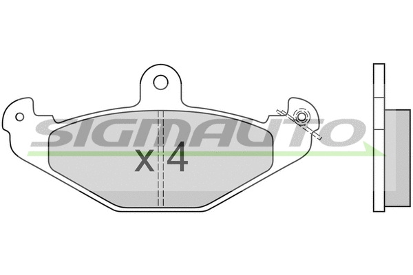 Brake Pad Set, disc brake (SPA553)