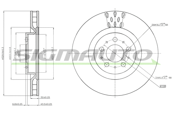 Brake Disc (DBB682V)