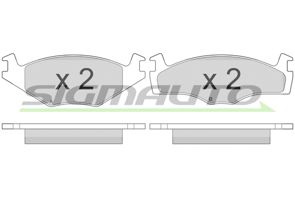 Brake Pad Set, disc brake (SPA261)