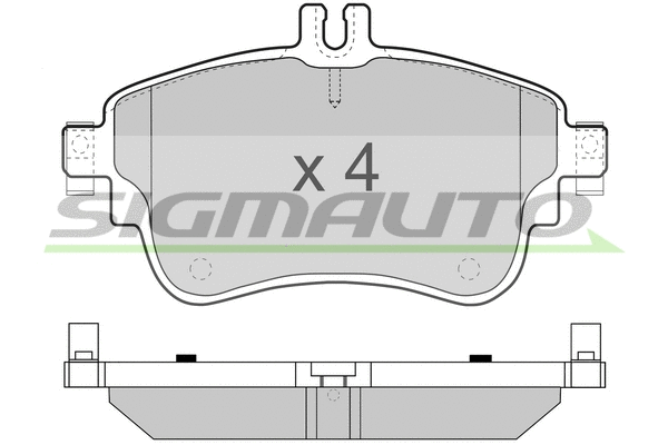 Brake Pad Set, disc brake (SPB497)