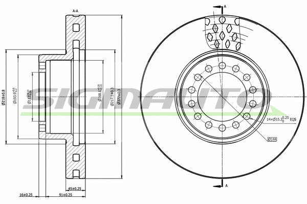 Brake Disc (DB0319V)