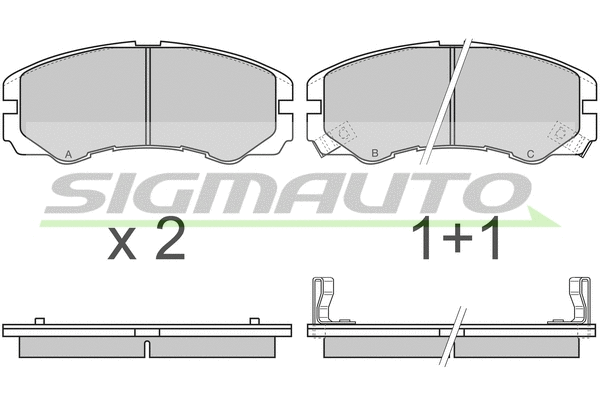 Brake Pad Set, disc brake (SPA580)