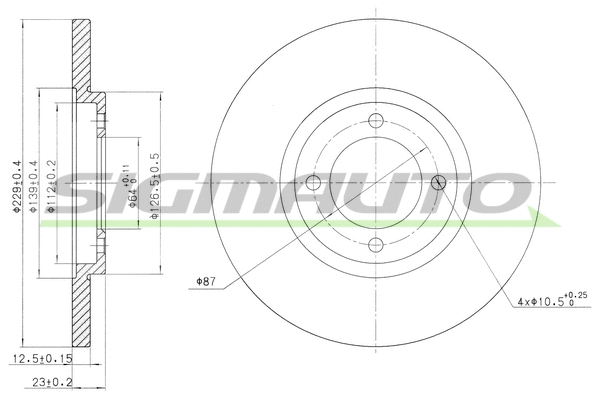 Brake Disc (DBA121S)