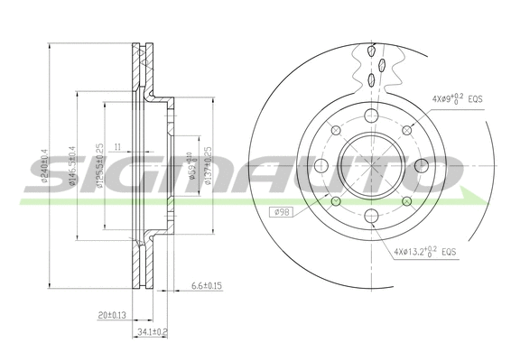 Brake Disc (DBB179V)