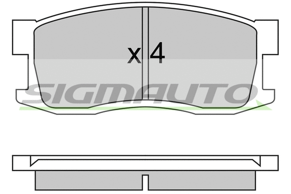 Brake Pad Set, disc brake (SPA244)
