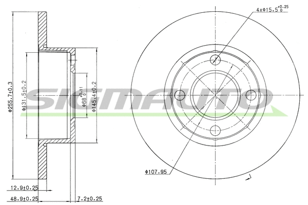 Brake Disc (DBA318S)